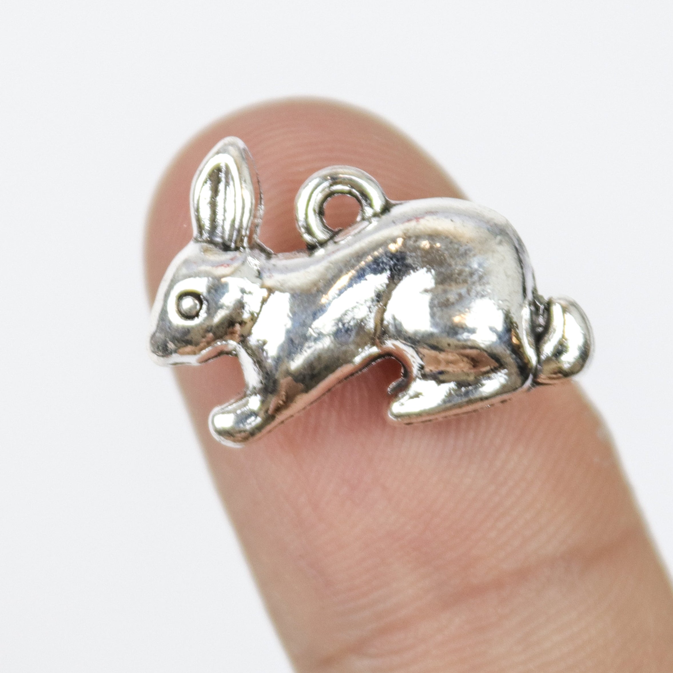 $1.50 Small Rabbit Alloy Charm Pack (5 Charms)