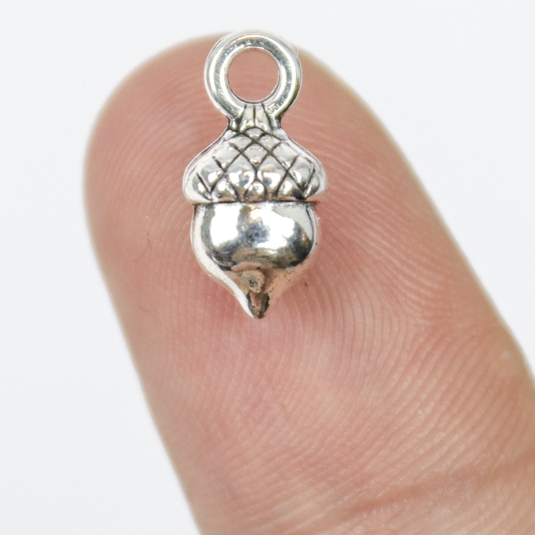 $1.50 Tiny Acorn Alloy Charm Pack (5 Charms)