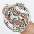 $1.50 Lg Horse w Flowers Alloy Charm Pack (5 Charms)