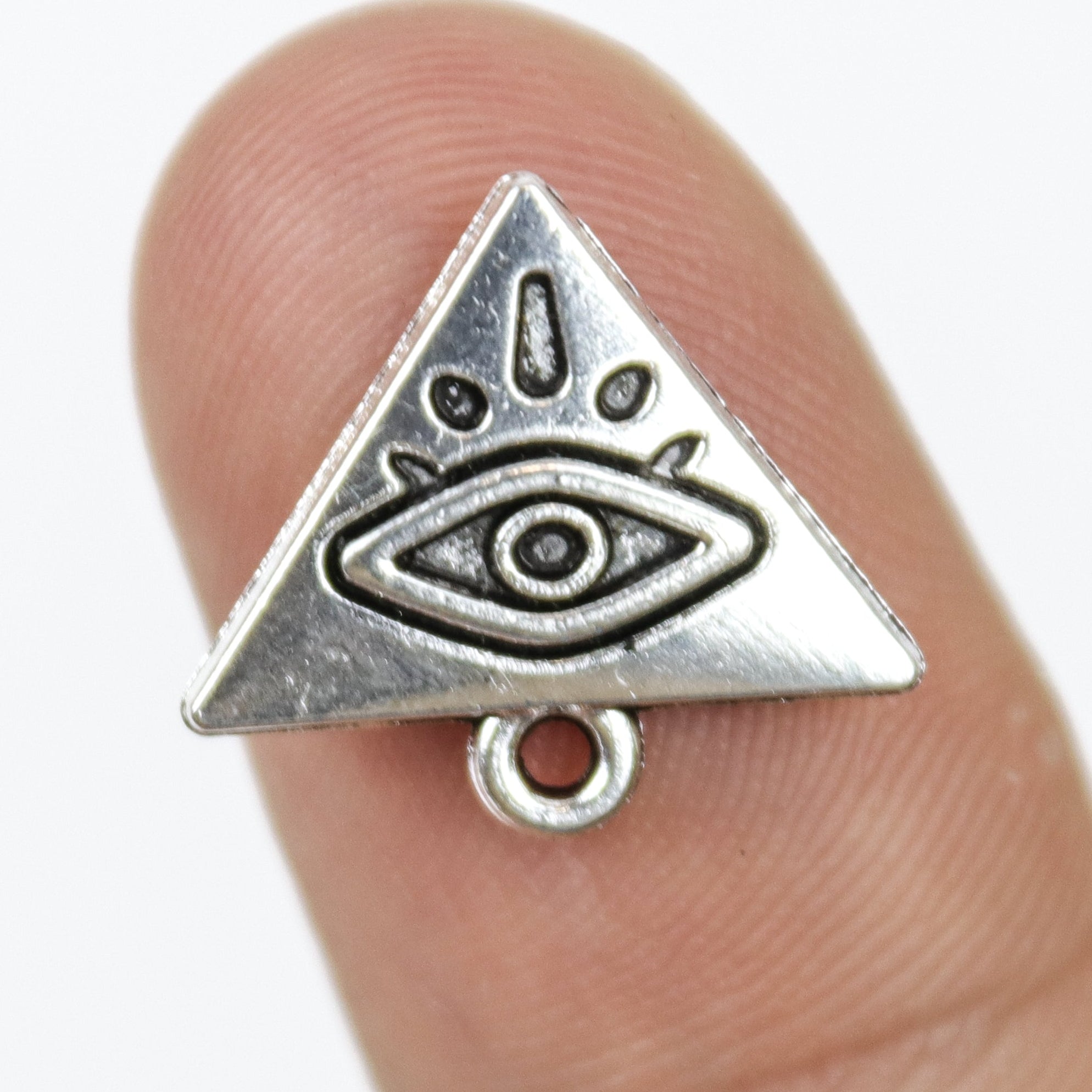 $1.50 Triangle Eye Alloy Charm Pack (5 Charms)