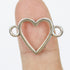 $1.50 Heart w Circles Alloy Charm Pack (5 Charms)