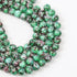 8mm Green Turtle Shell Glass Bead Strand 30-Inch Loop $4.00