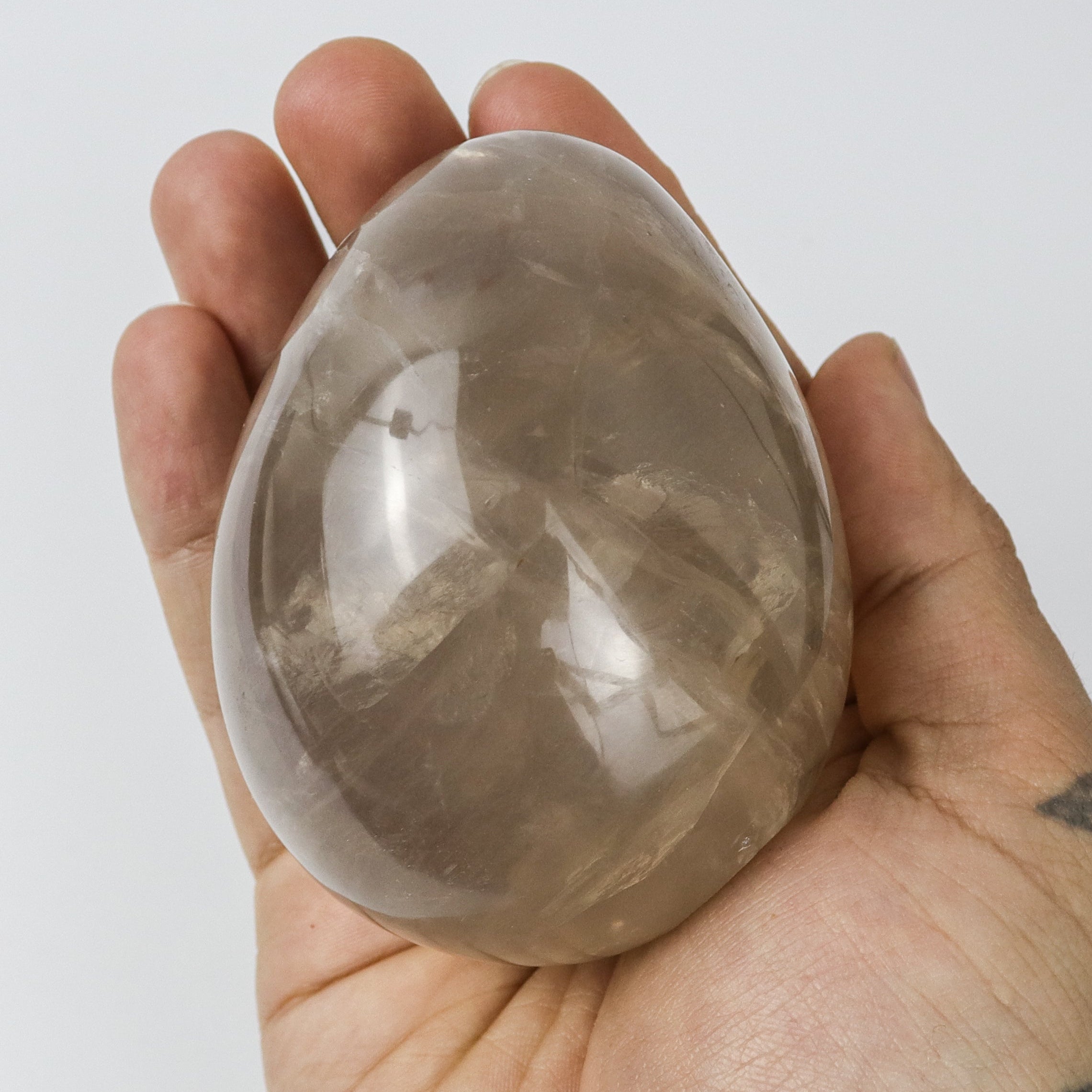 3 Inch Smokey Quartz Egg $28