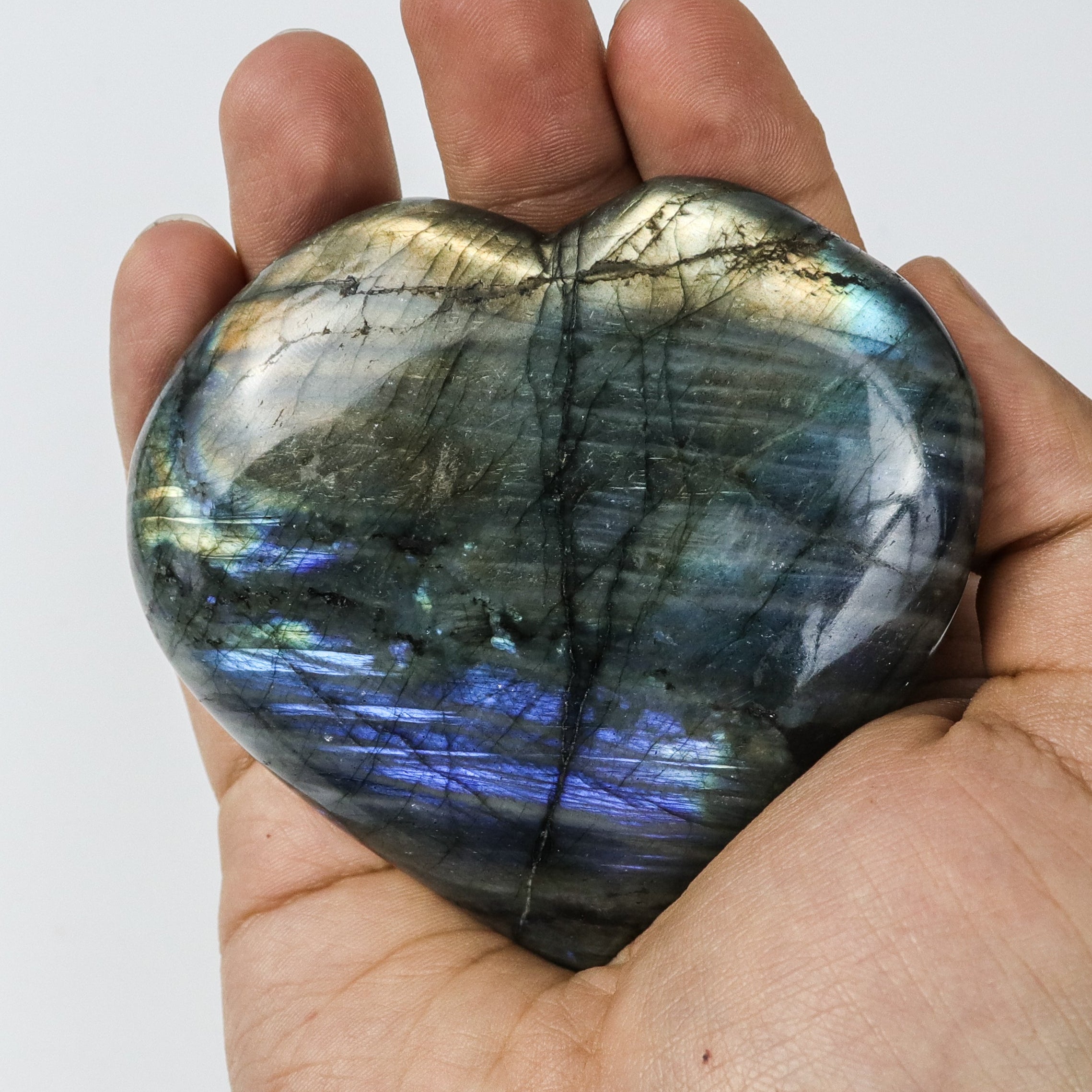 3 Inch Labradorite Heart $39
