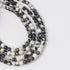 4mm Black and White Zebra Jasper Bead Strand