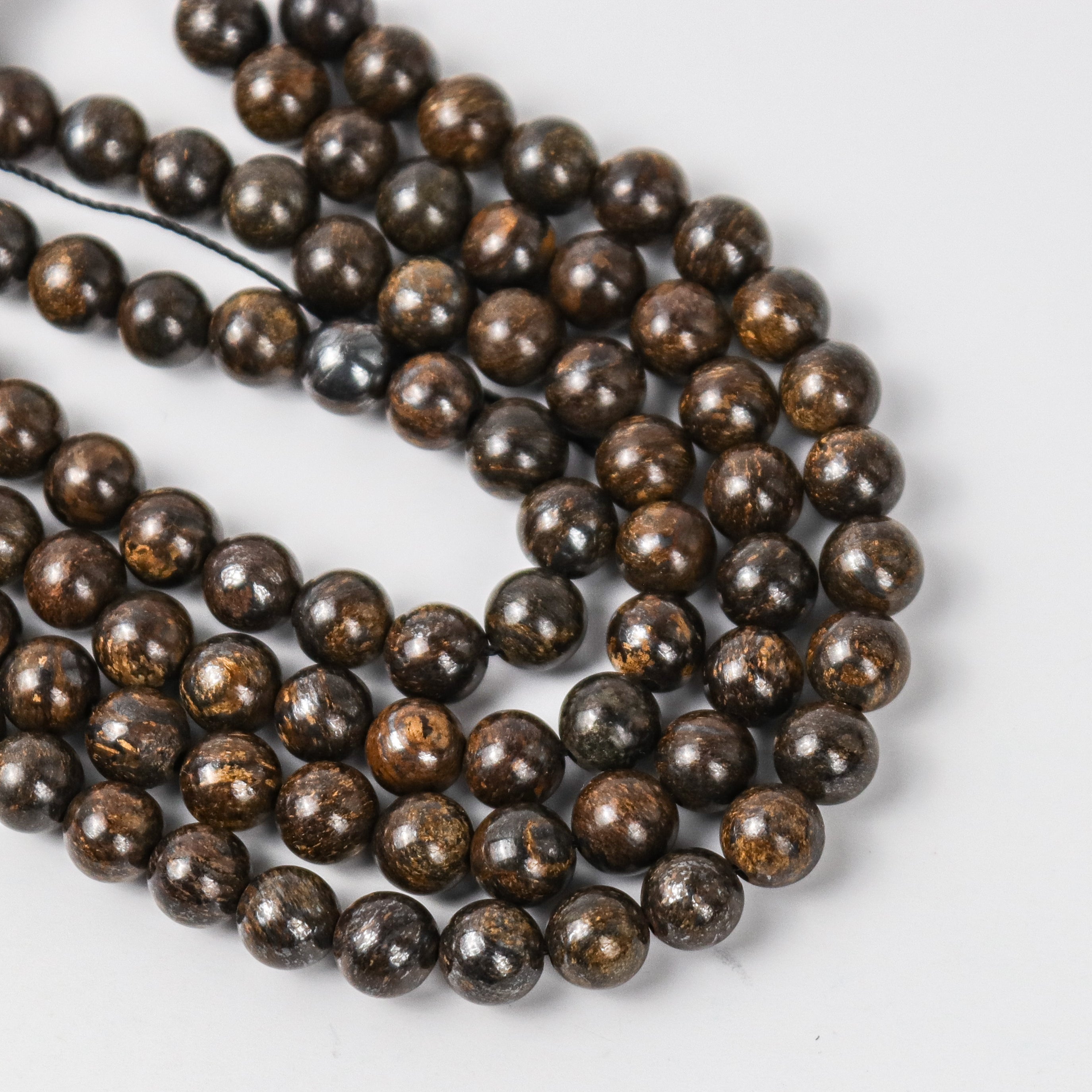 6mm Bronzite Bead Half Strand
