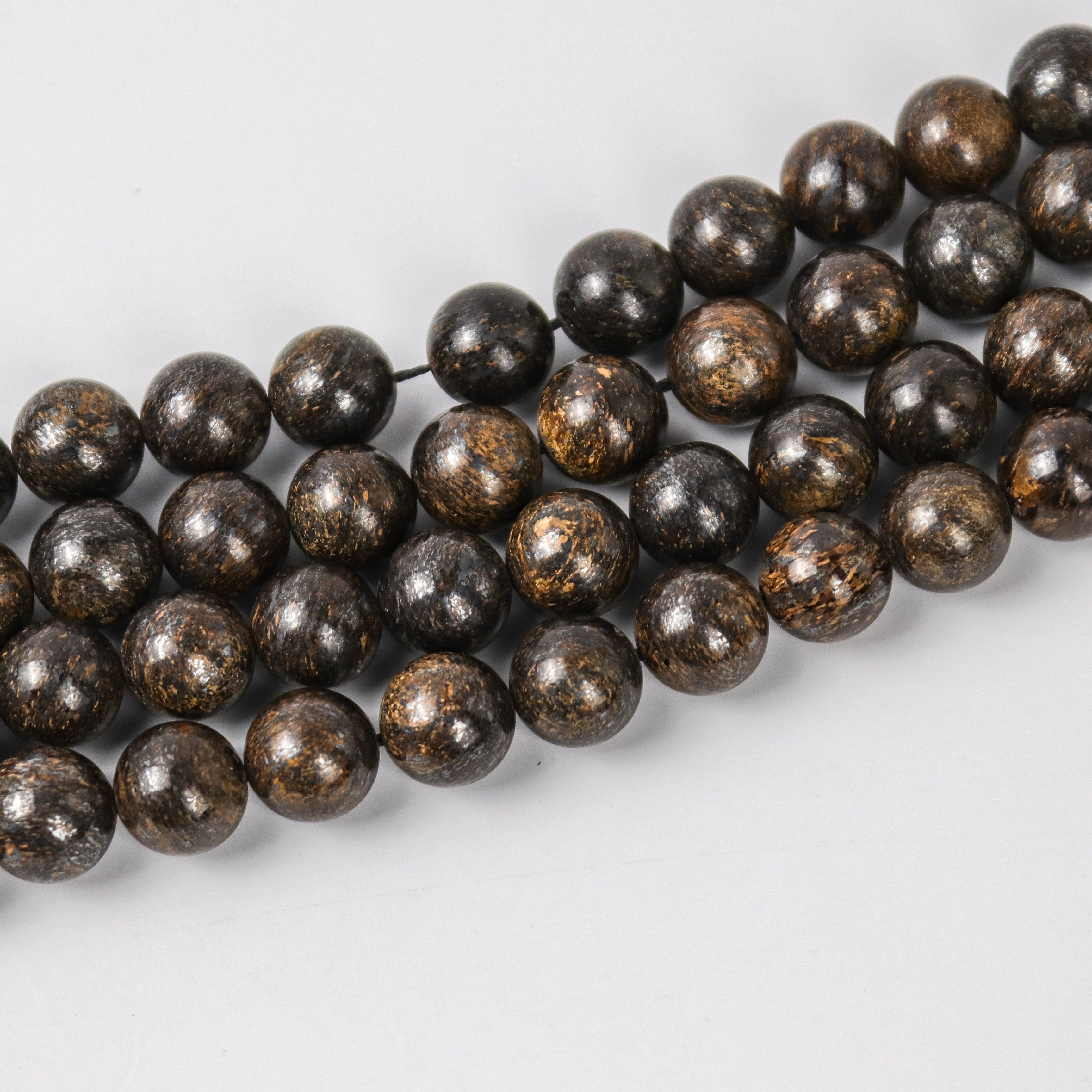 10mm Bronzite Bead Half Strand