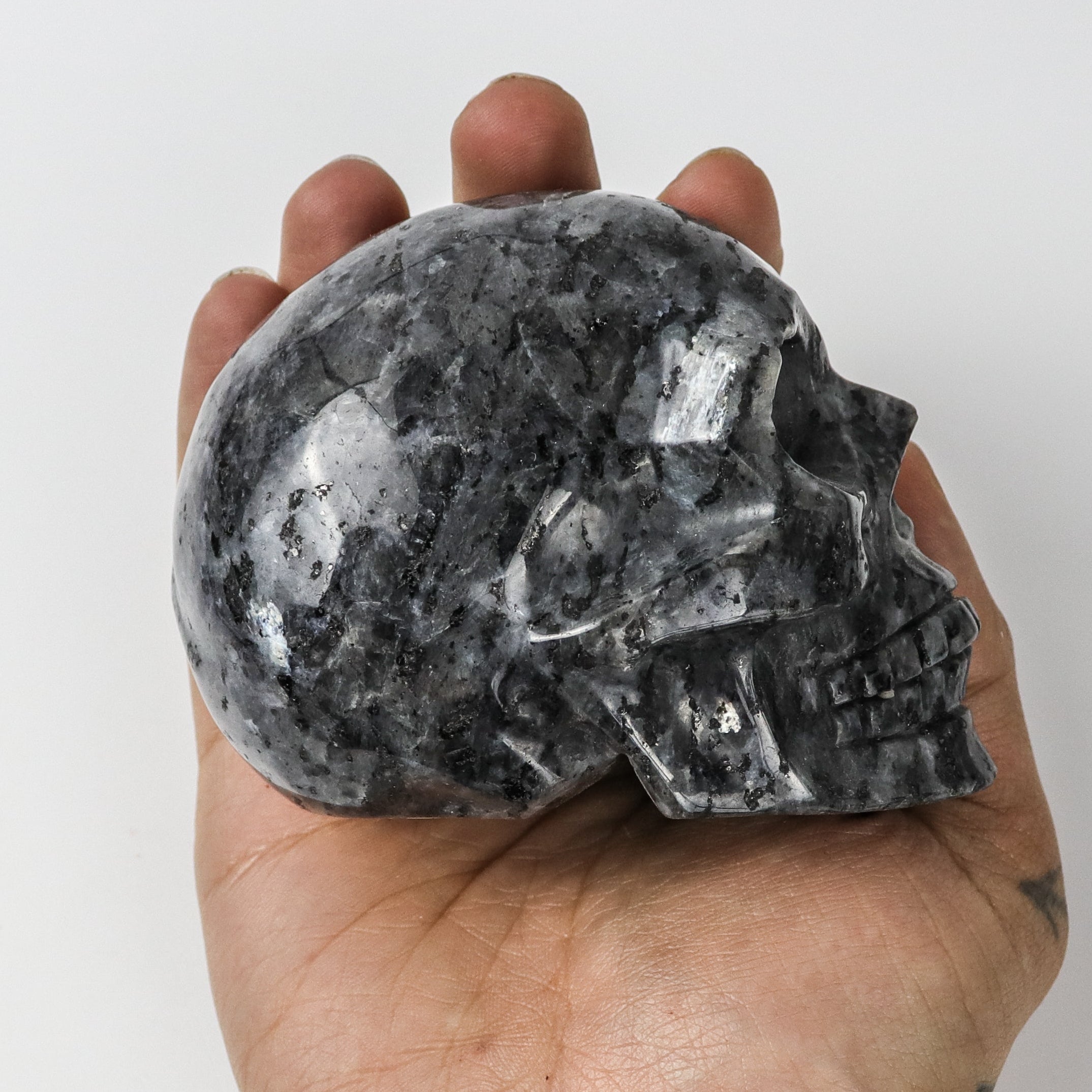 4 Inch Larvikite Skull $40