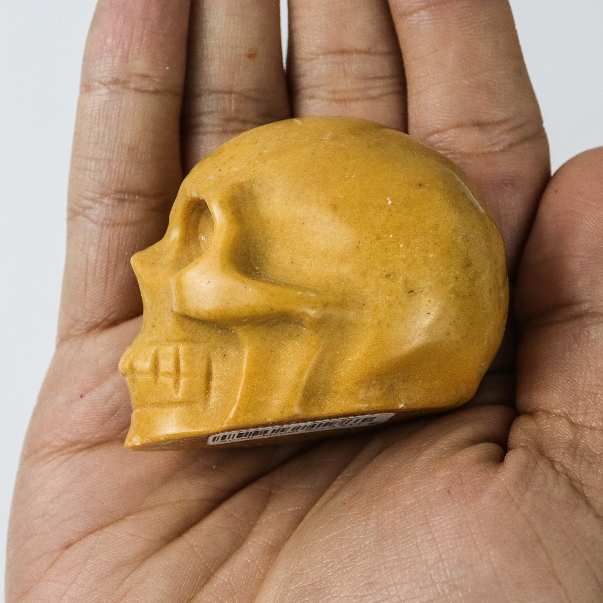1.5 Inch Yellow Jasper Skull $11