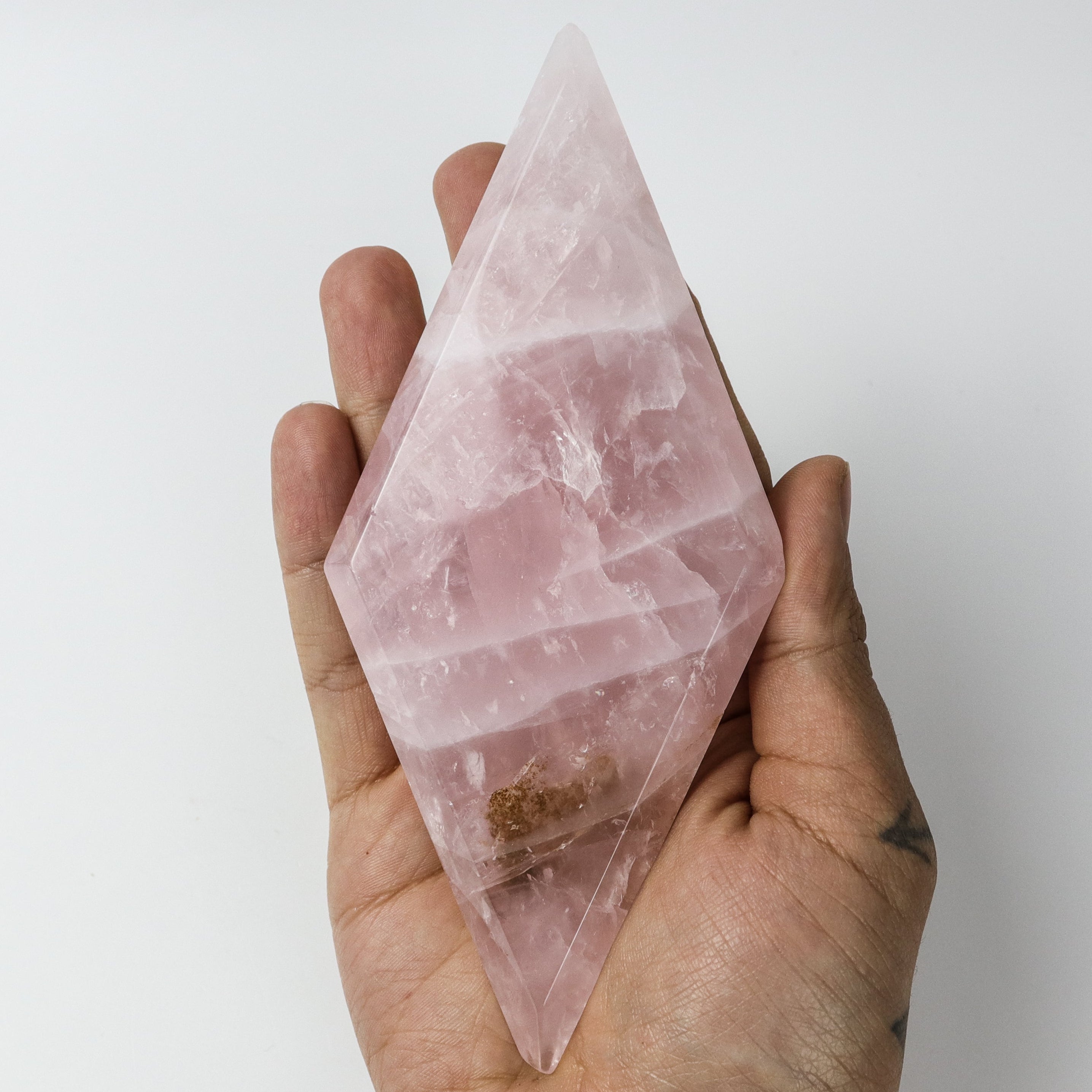 6-6.5 Inch Rose Quartz Diamond $24