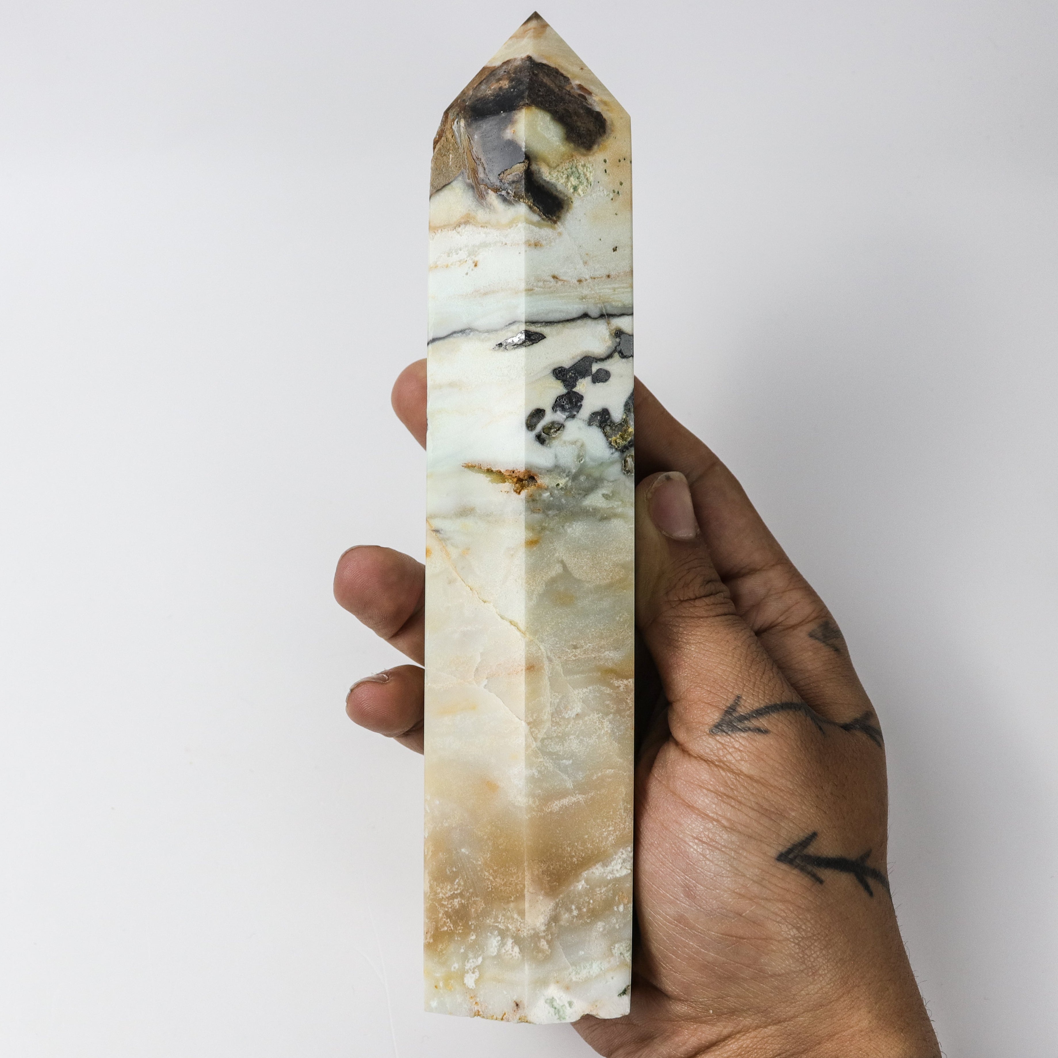 8 Inch Ocean Picture Stone Tower $82