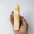 6 Inch Orange Calcite Tower $19