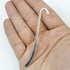 3 Inch Silver Bookmark $0.65