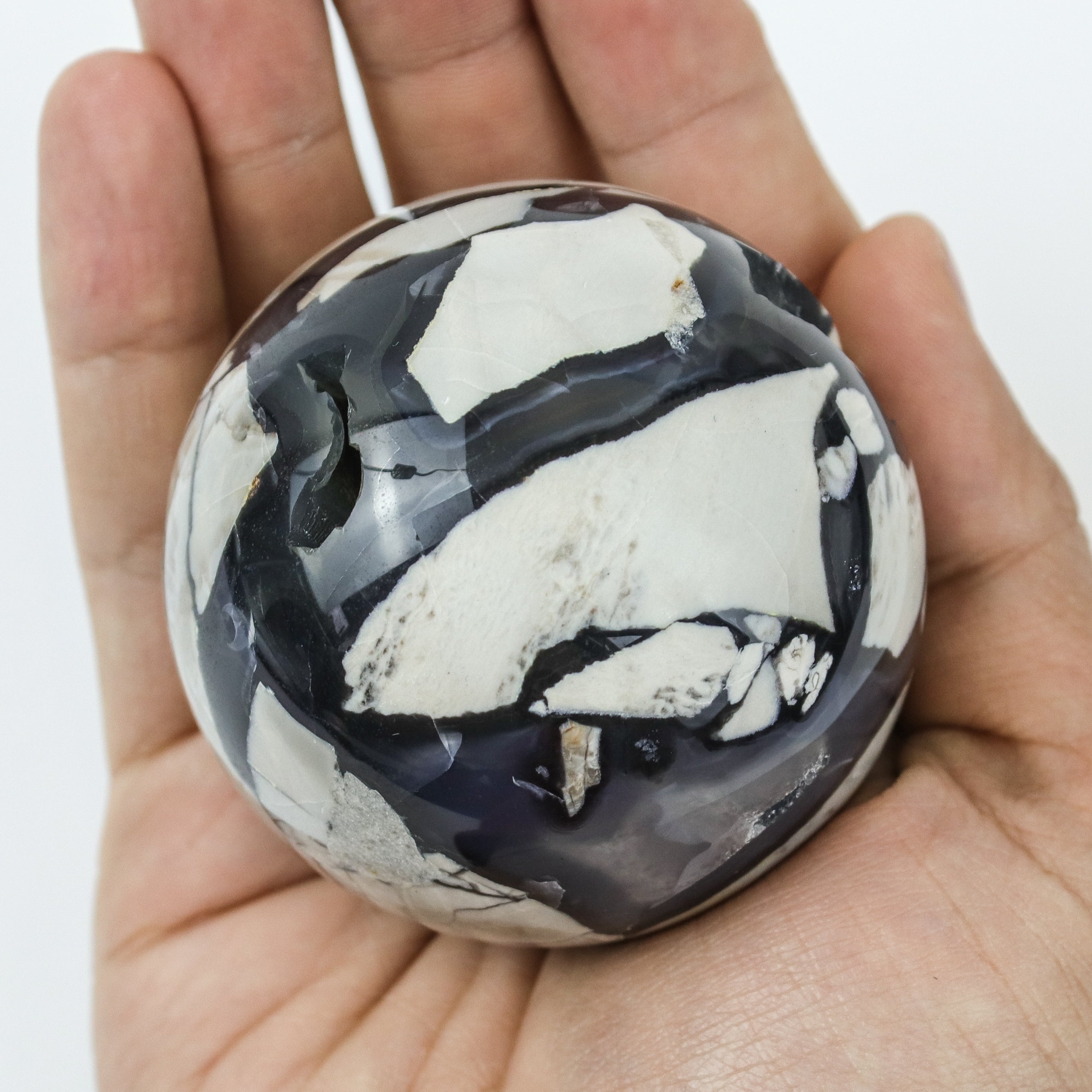 1.5 Inch Volcano Agate Sphere $19