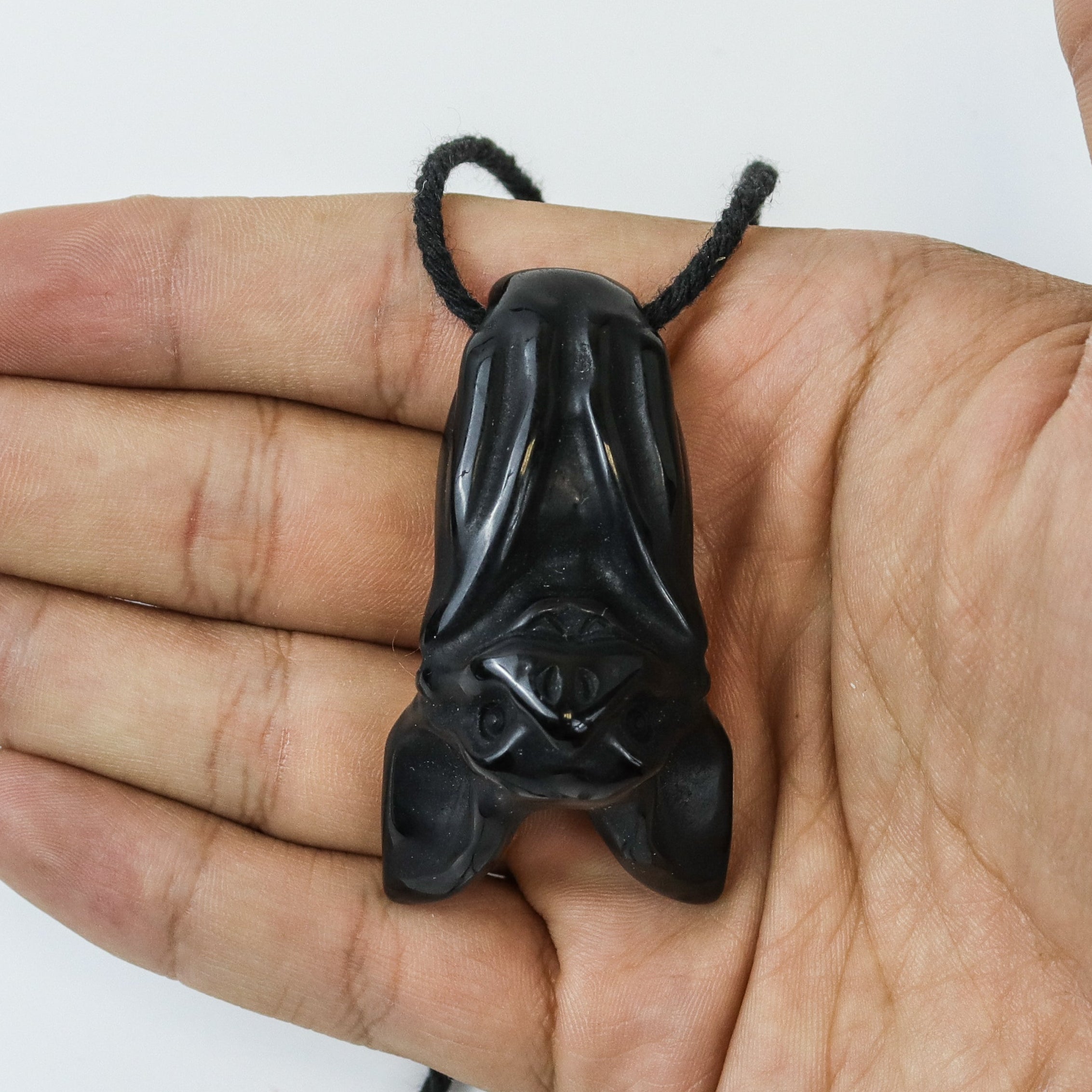 2 Inch Obsidian Hanging Bat $26