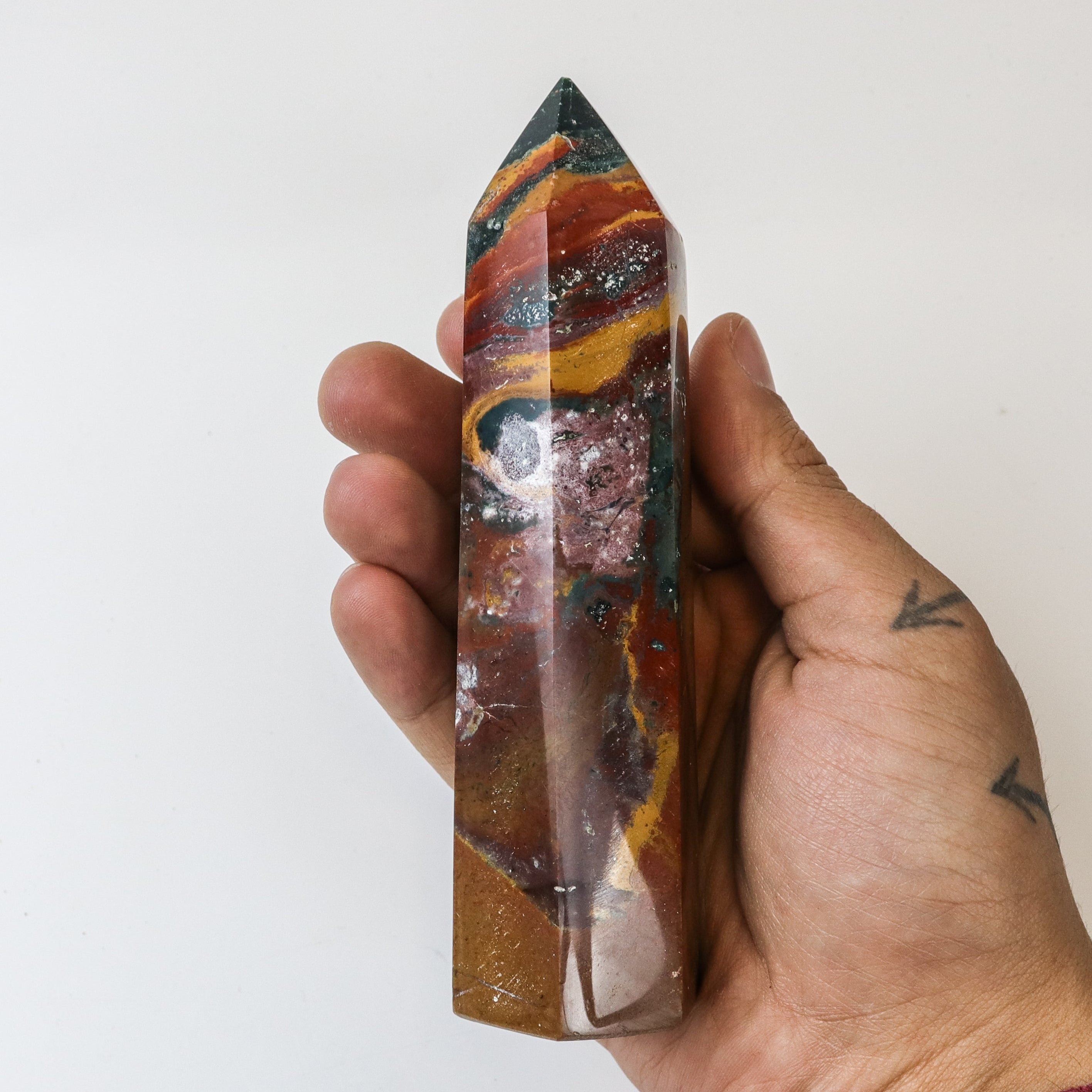 5.5 Inch Ocean Jasper Tower $22