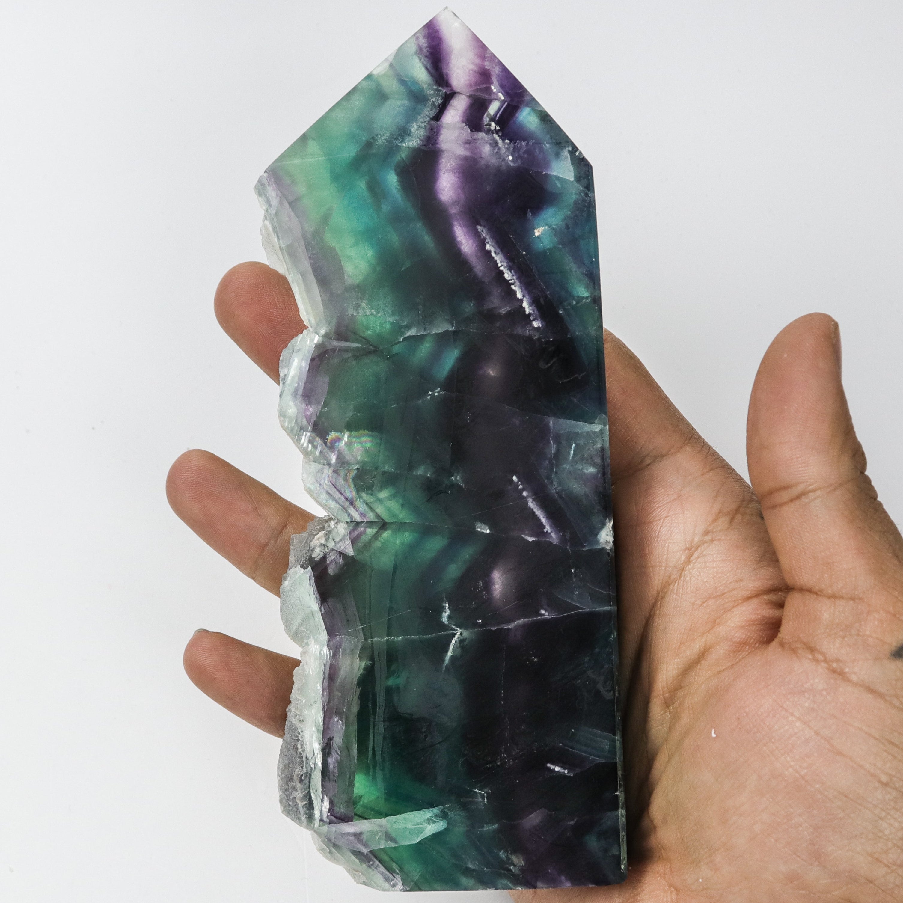 6.5 Inch Raw Edge Fluorite Tower $51