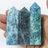 3-3.5 Inch Blue Apatite Tower $8