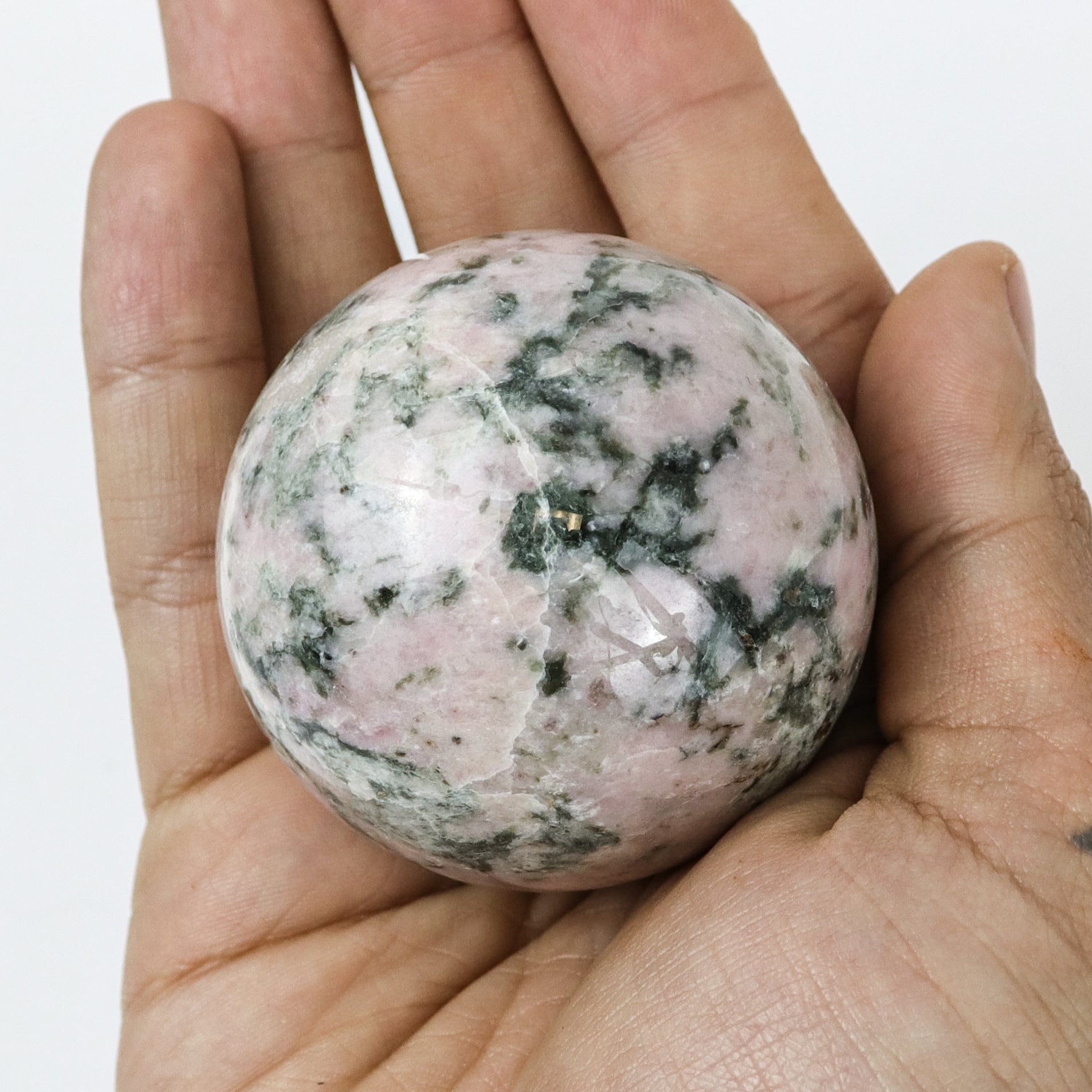 1.5 Inch Pink Opal Sphere $15