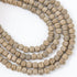 6mm Frosted Grey Wood Bead Strand $7.5