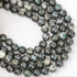 6mm Dioptase W Quartz/Pyrite Bead Half Strand $5.75