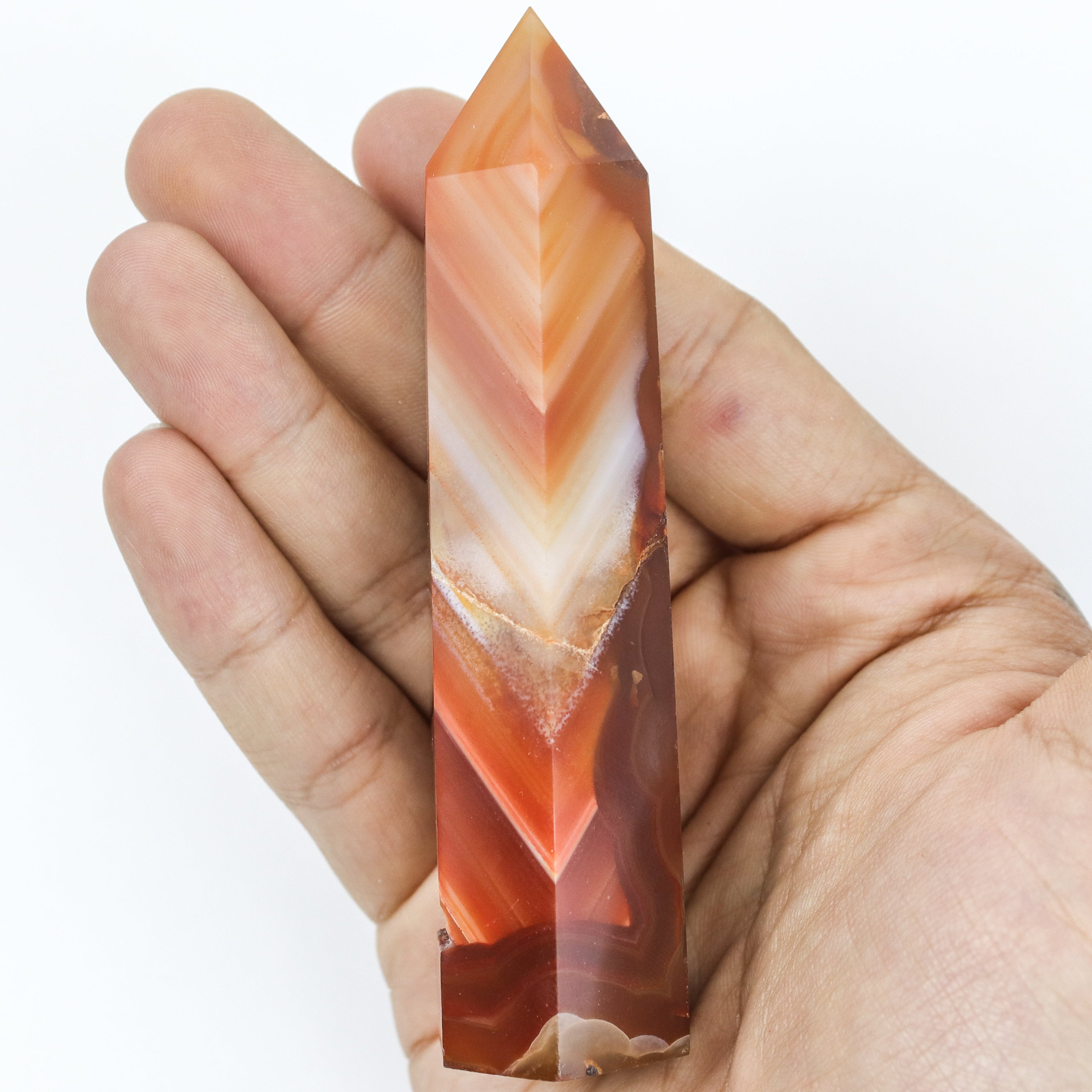 4 Inch Carnelian Tower $9