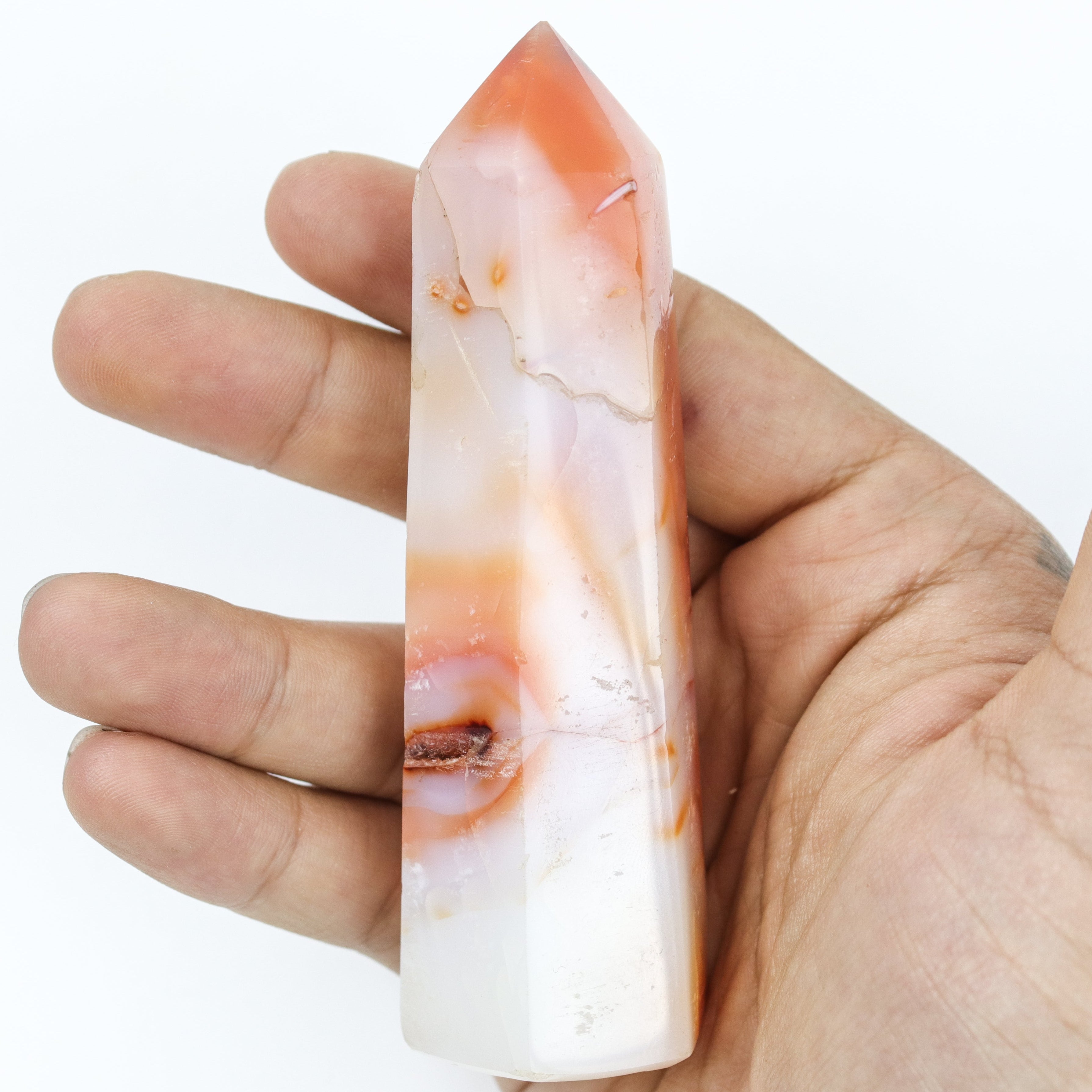 4 Inch Carnelian Tower $7