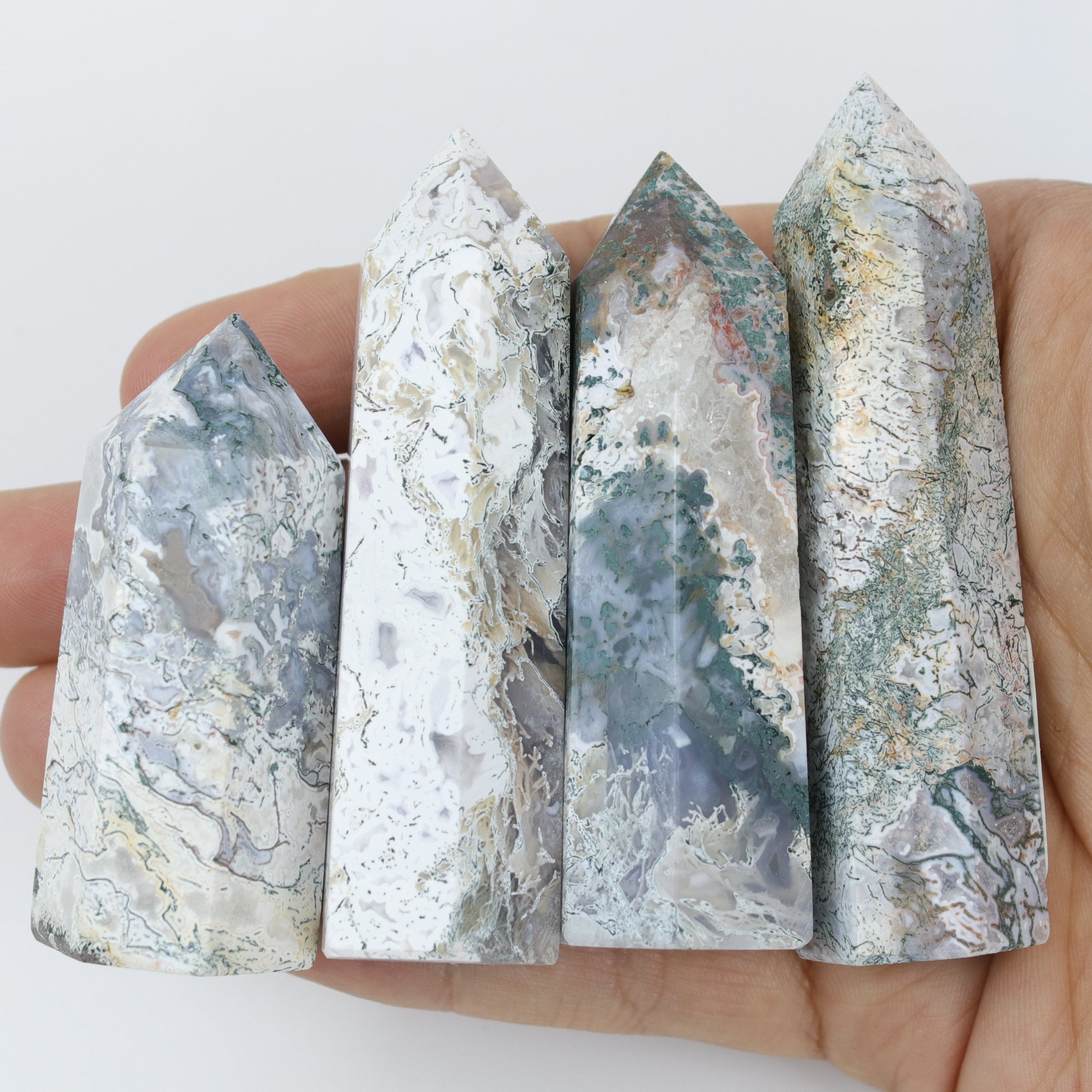 2-3 Inch Tree Agate Tower $5