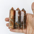 3.5 Inch Fire Moss Agate Tower $6
