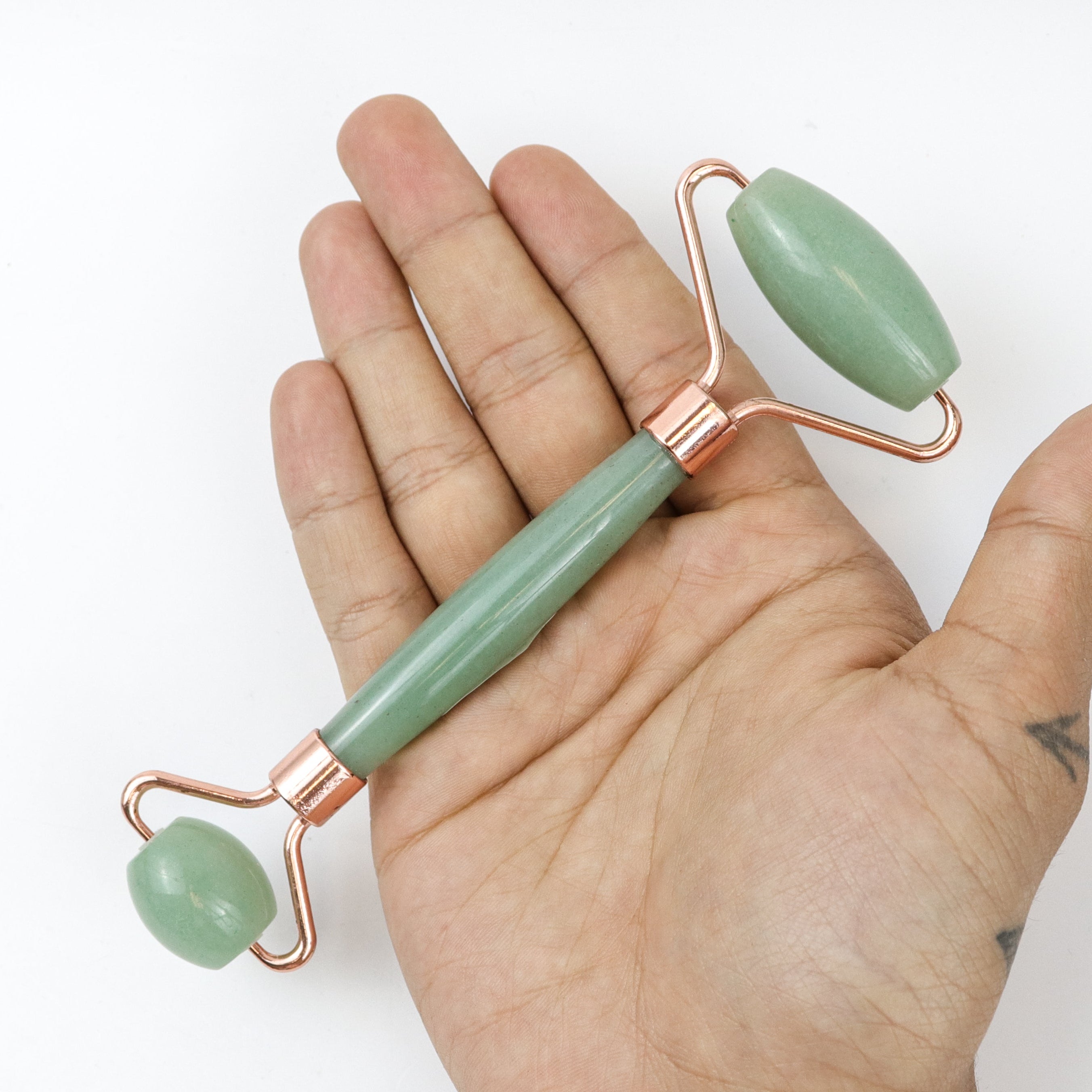 6 Inch Green Aventurine Facial Massage Roller $12