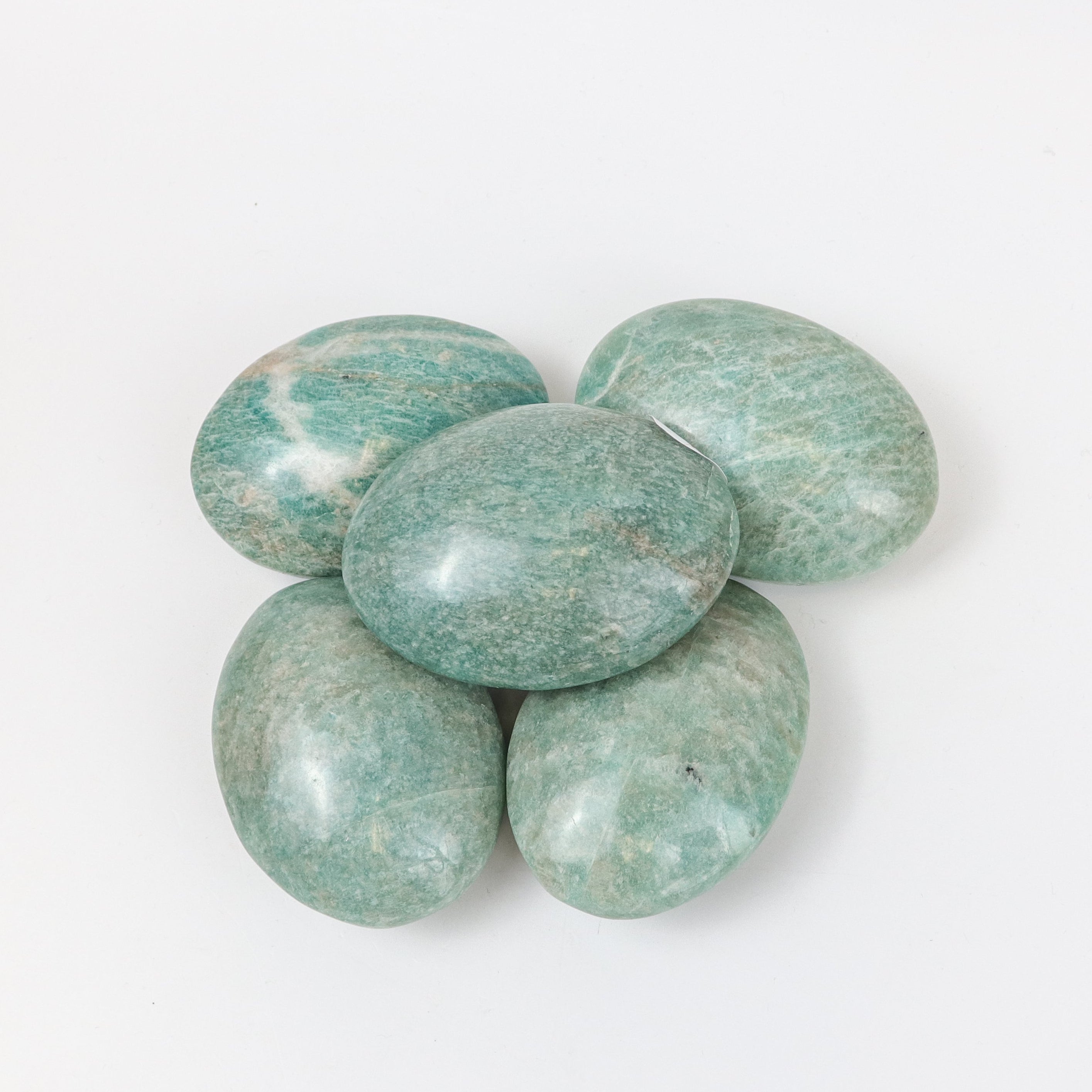 2.25 Inch Amazonite Palm Stone $6