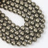 10mm Pyrite Bead Strand $13