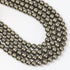 6mm Pyrite Bead Strand $8.75