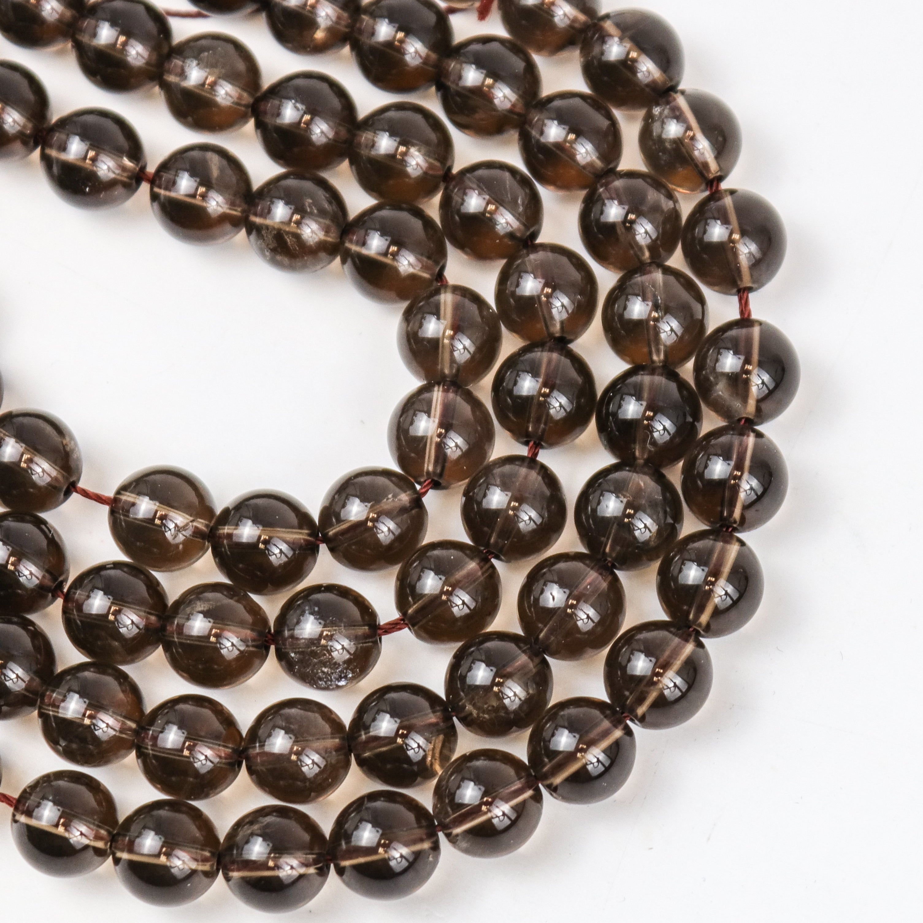 8mm Smoky Quartz Bead Half Strand $8.50