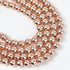 8mm Rose Gold Hematite Bead Strand $4.50
