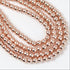 4mm Rose Gold Hematite Bead Strand $3.50