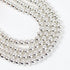 6mm Bright Silver Hematite Bead Strand $4