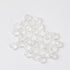 6mm Clear White Faceted Round Crystal 8-Inch Bead Strand $3.00