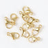 13mm Gold Stainless Steel Lobster Clasp Pack (10 Clasps) $6