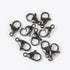 15mm Black Stainless Steel Lobster Clasp Pack (10 Clasps) $4.50
