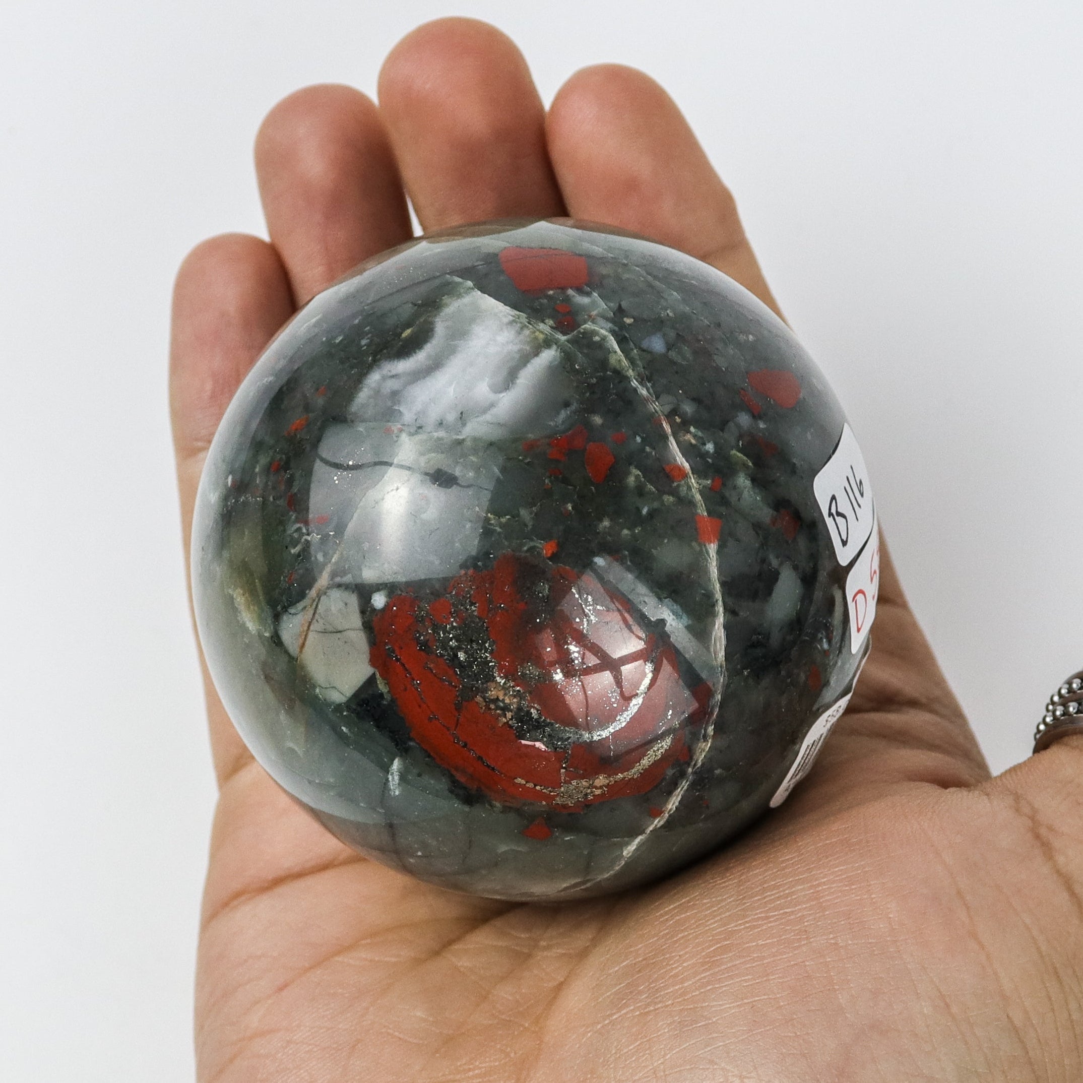 2.5 Inch African Bloodstone Sphere $58
