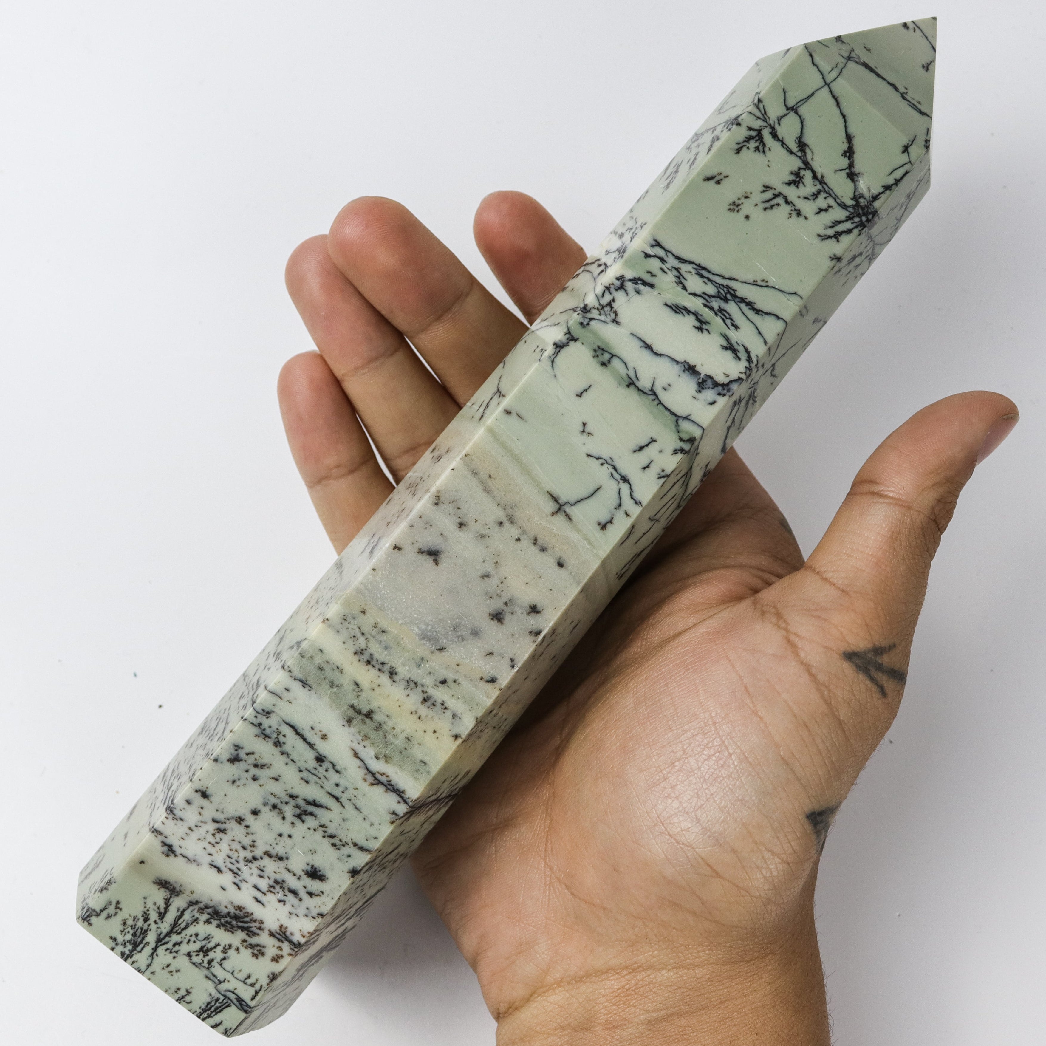 9.5 Inch Dendritic Opal Tower $97