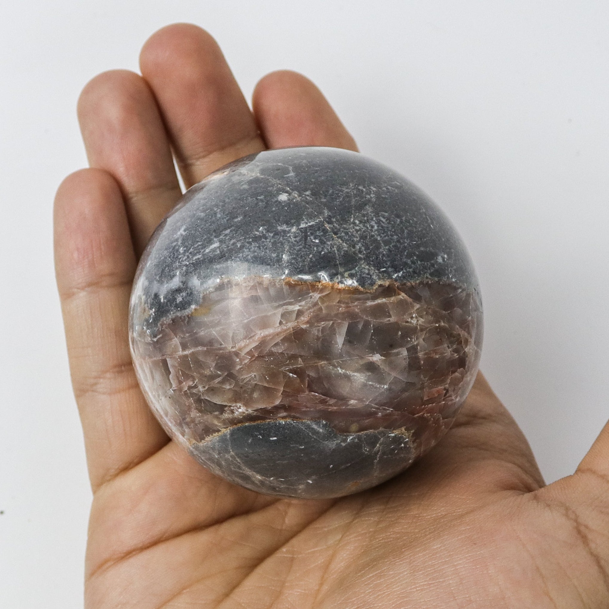 2 Inch Jasper Quartz Calcite Sphere $20