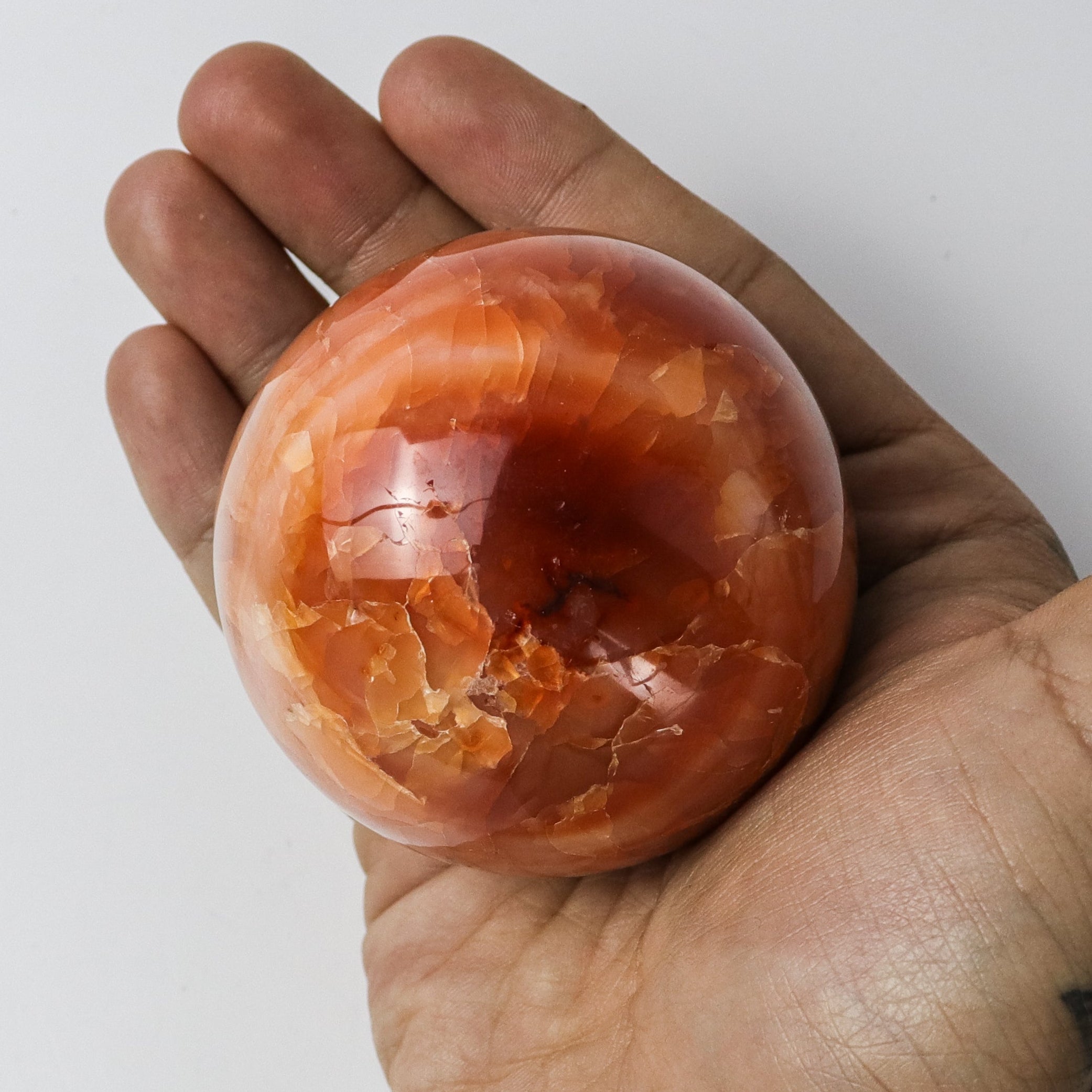 2 Inch Carnelian Sphere $21