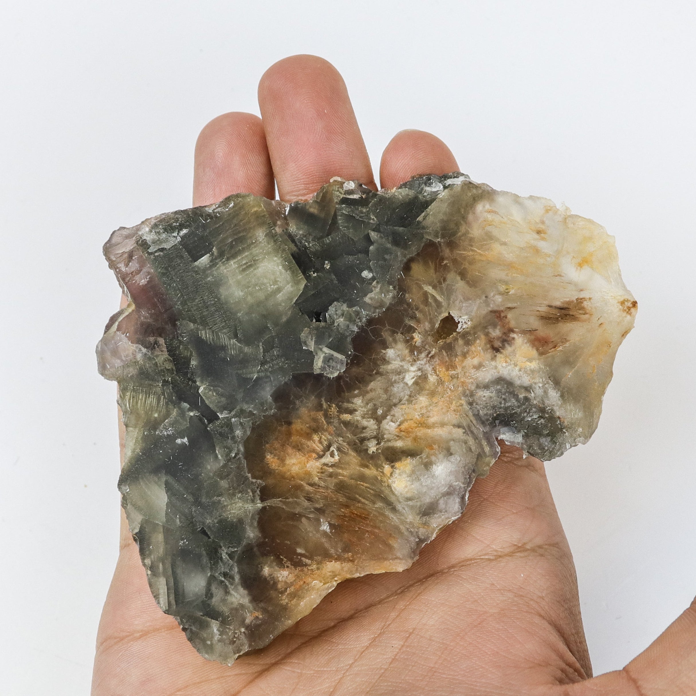 3.5 Inch Yellow Fluorite Slab $14
