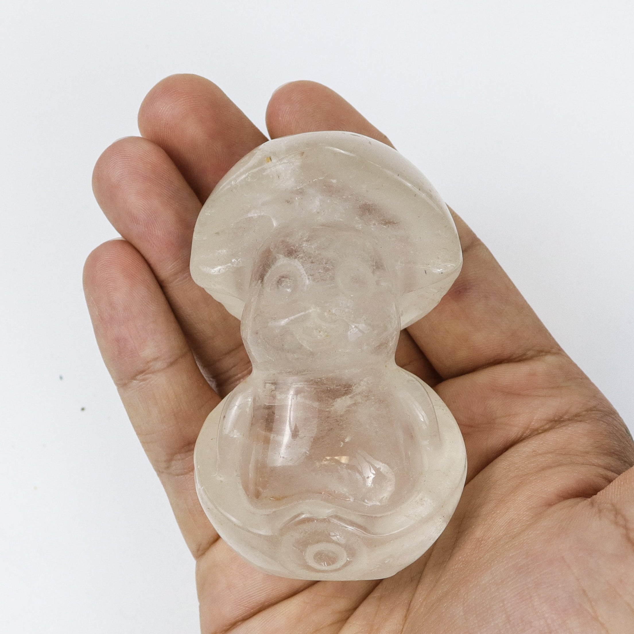 2.75 Inch Clear Quartz Pikachu Carving $13