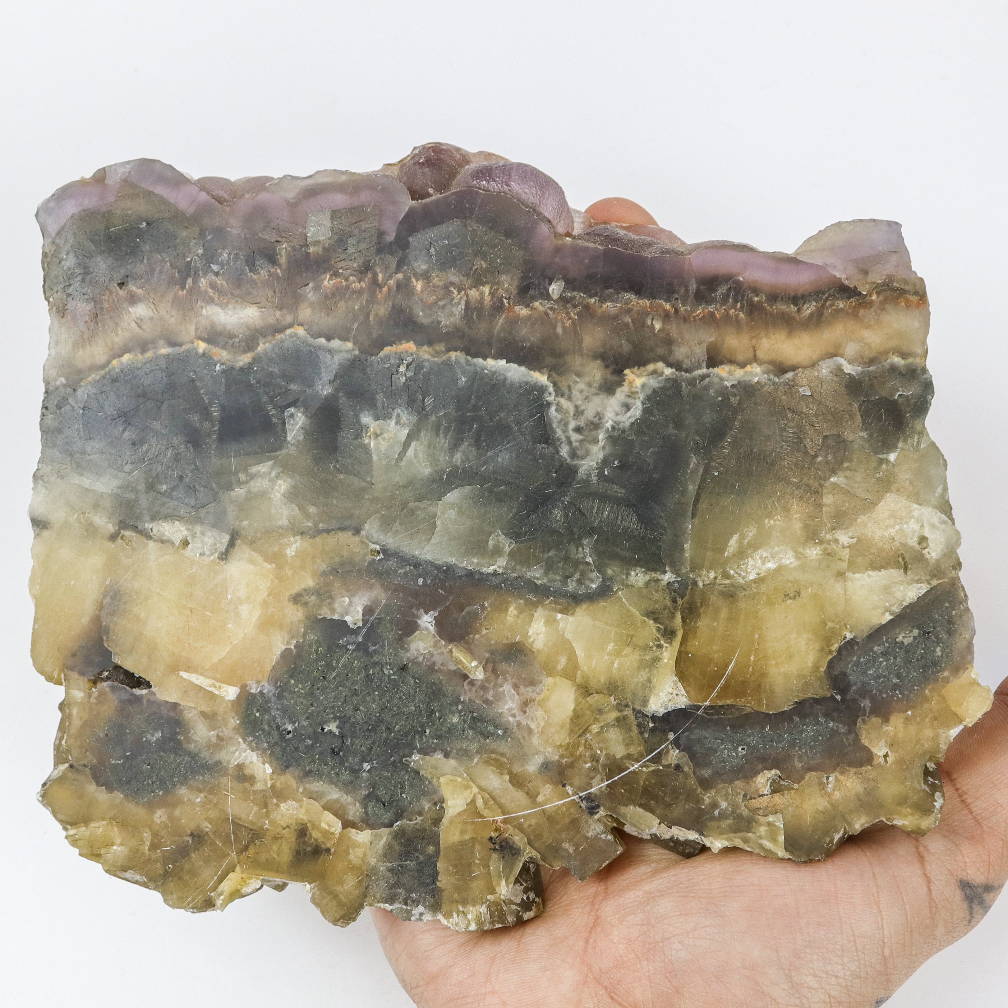 6.5 Inch Yellow Fluorite Slab $66