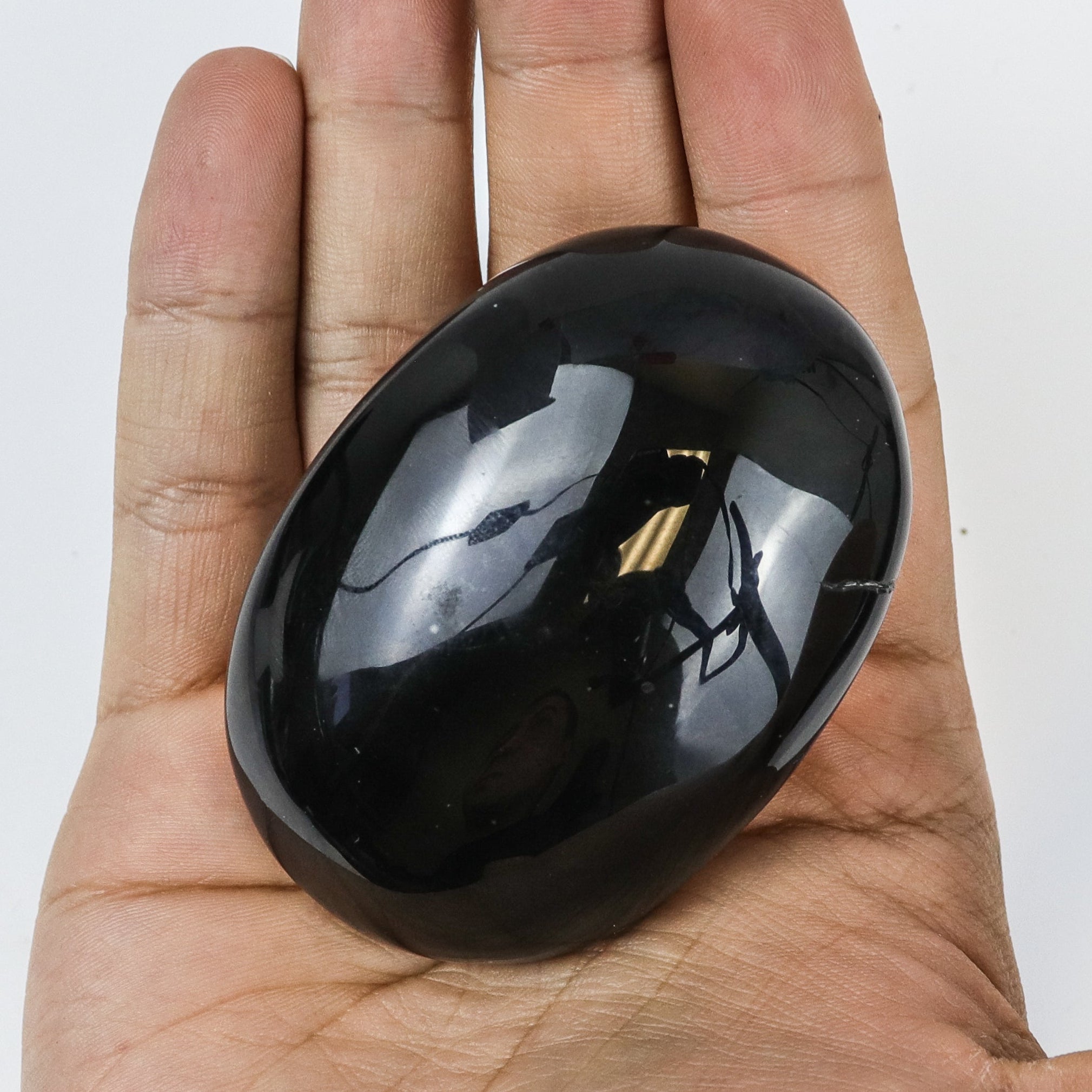 2.5 Inch Rainbow Obsidian Palmstone