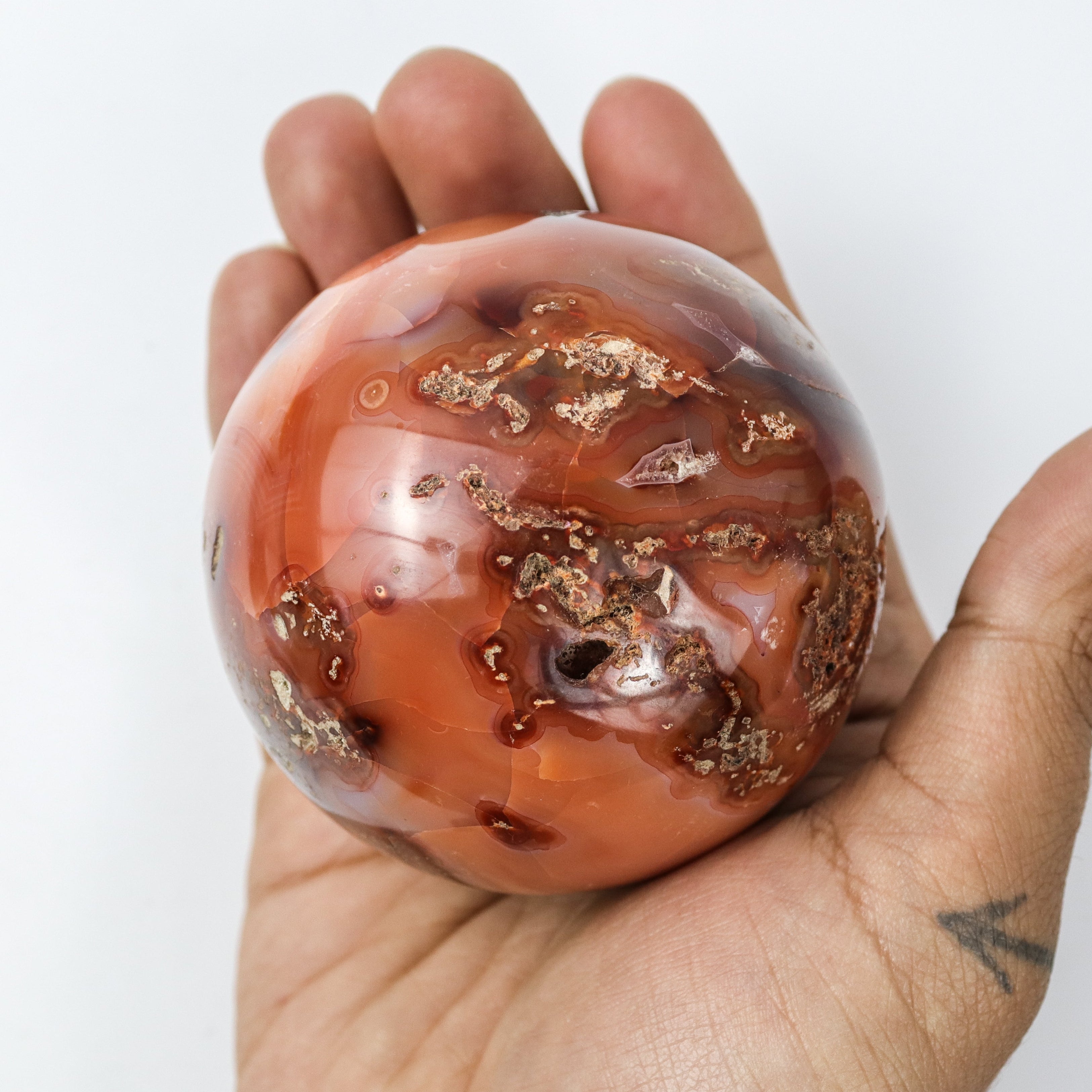 2.5 Inch Carnelian Sphere N26