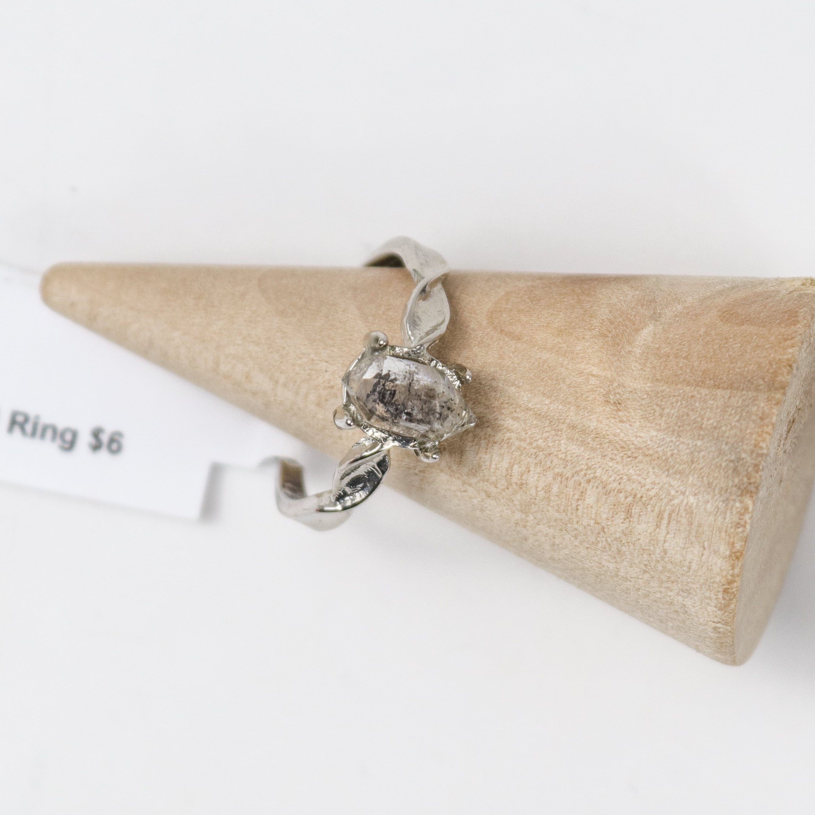 Herkimer Diamond Adjustable Ring B6